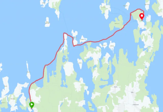 ruttkarta käringsund - skarpnåtö